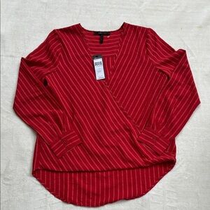 BCBGMaxAzria Venetian Red High Low Top NWT